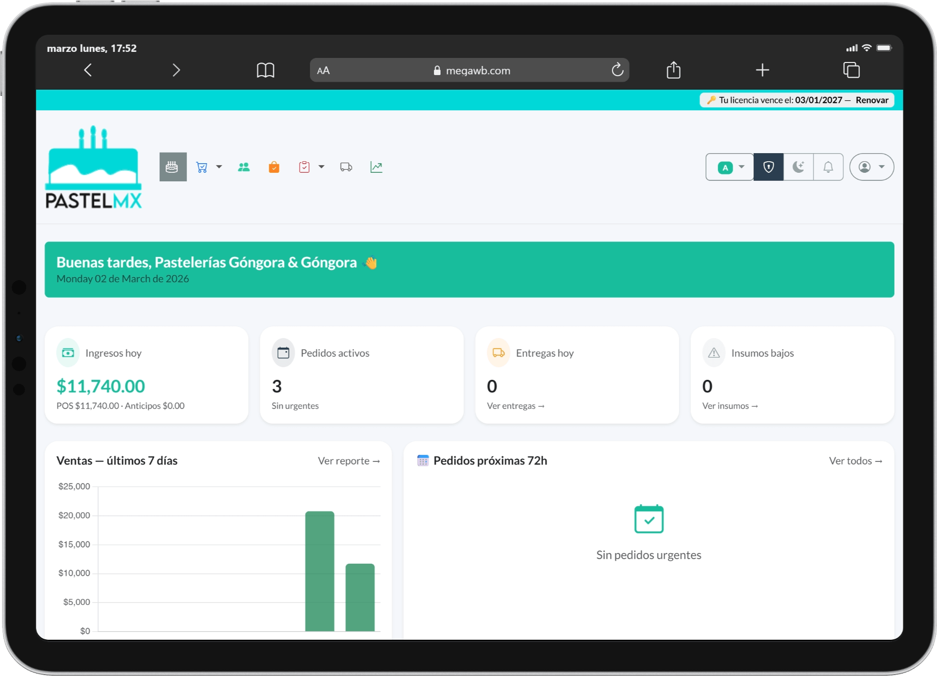 ConsultorioMX en iPad